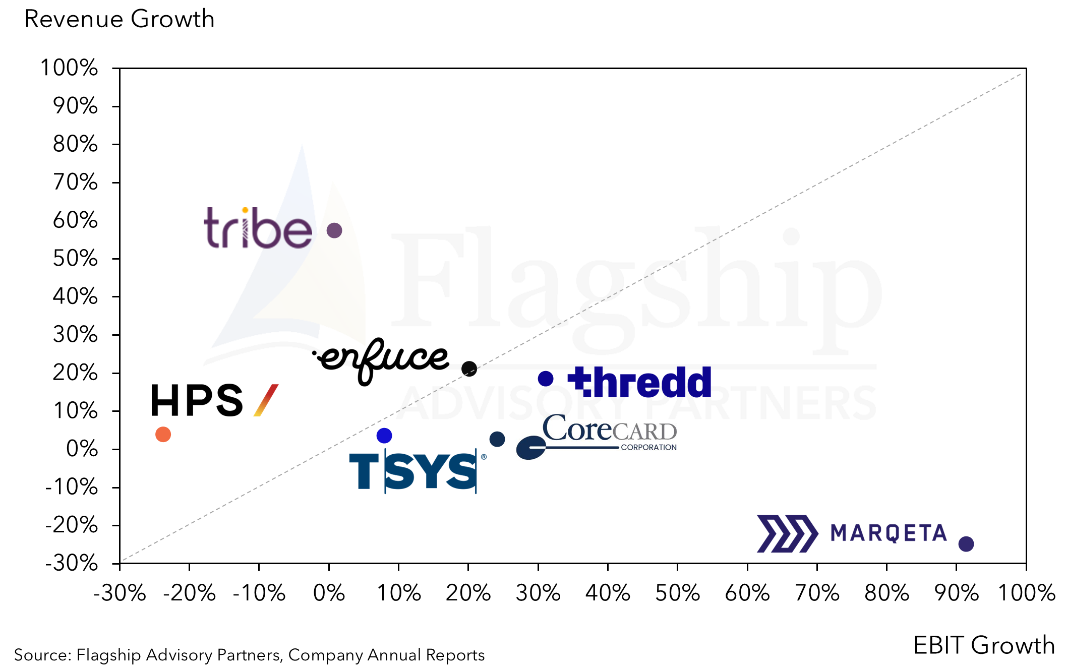 Fintech-oriented Issuer Processors Demonstrating Strong Revenue Growth