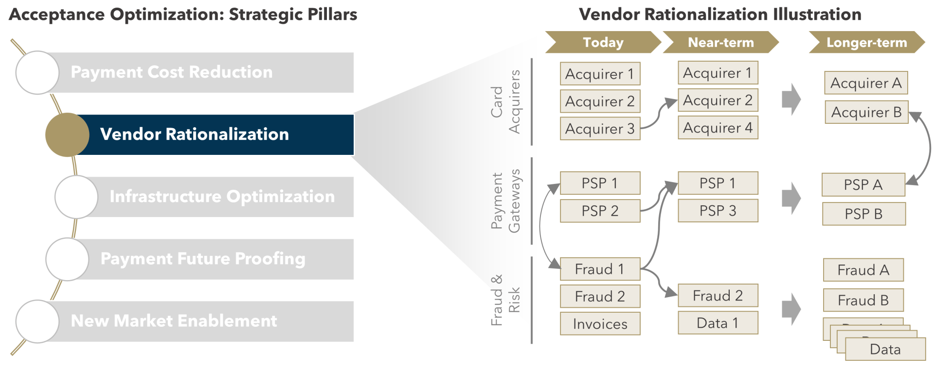 FIGURE 3: Strategic Pillars and Vendor Rationalization Illustration
